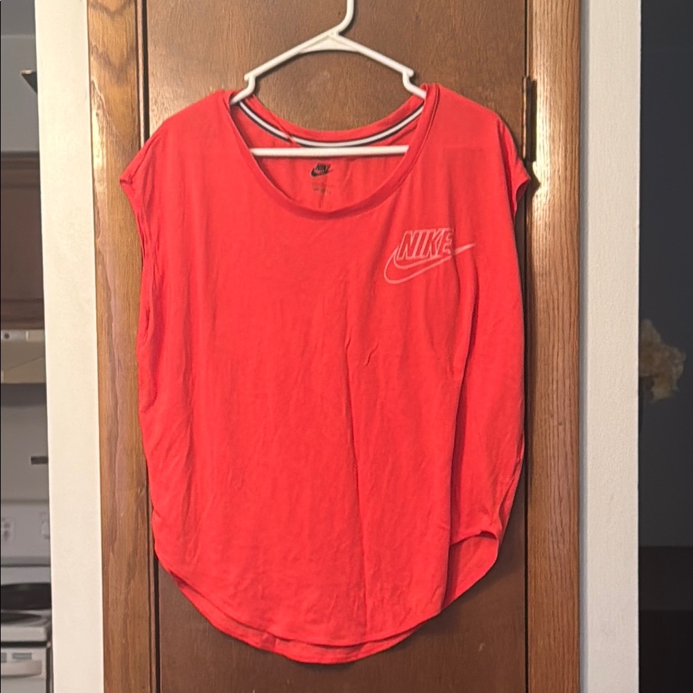 Nike Red Relaxed Muscle Tee